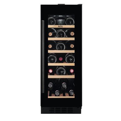 AEG 18 Bottle Capacity Single Zone Under Counter Wine Cooler in Black