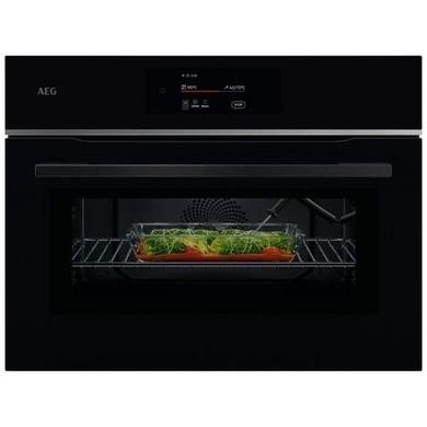 AEG 8000 Series MealAssist Built-In Combination Microwave Oven in Black