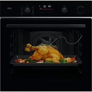 AEG 6000 Series TR6PB521SB SteamCrisp Electric Single Oven - Black, 72L