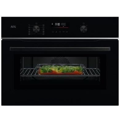 AEG 6000 Series CombiQuick Built-In Combination Microwave Oven - Black, 44L