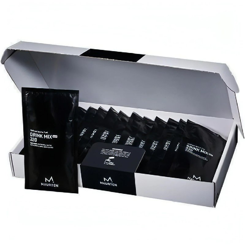 Maurten Energy Drink Mix 320 Box - 14 Sachets with Water Bottle