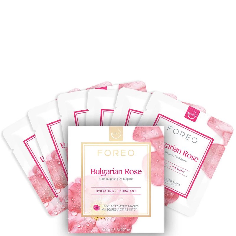 FOREO Bulgarian Rose UFO Moisture-Boosting Face Mask 6 Pack