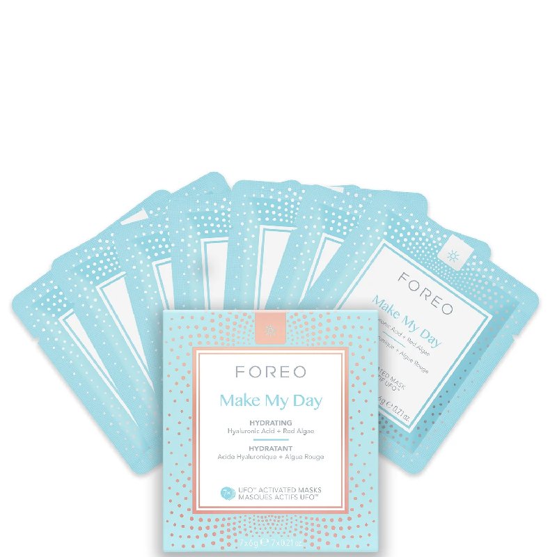 FOREO Make My Day UFO Face Mask 7-Pack with Hyaluronic Acid