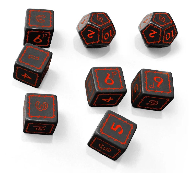 The One Ring RPG Black Dice Set for Second Edition