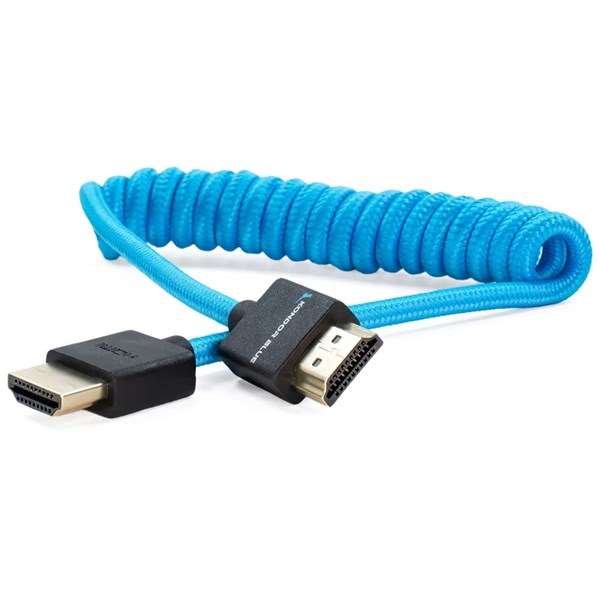 Kondor Blue Full HDMI Coiled Cable 12 to 24-Inch (KON-FHDMI_12)
