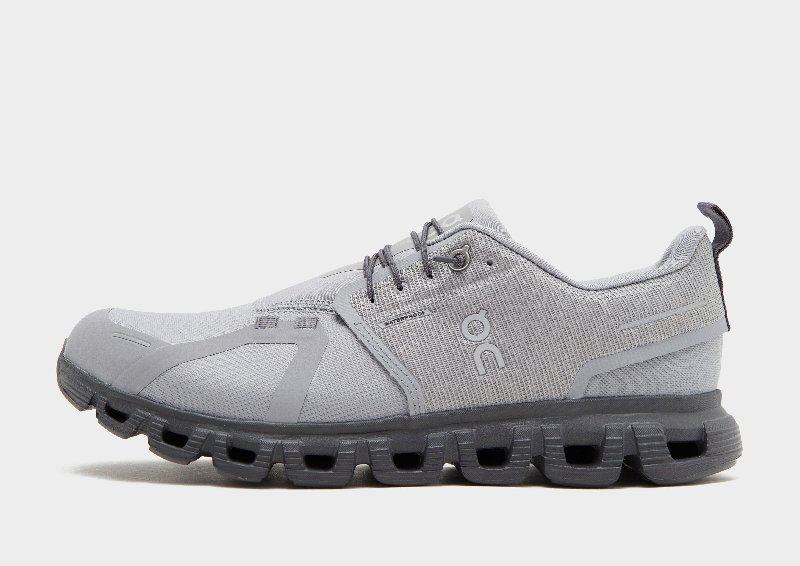 On Cloud 6 Waterproof Men's Running Shoes in Alloy and Wolf Grey