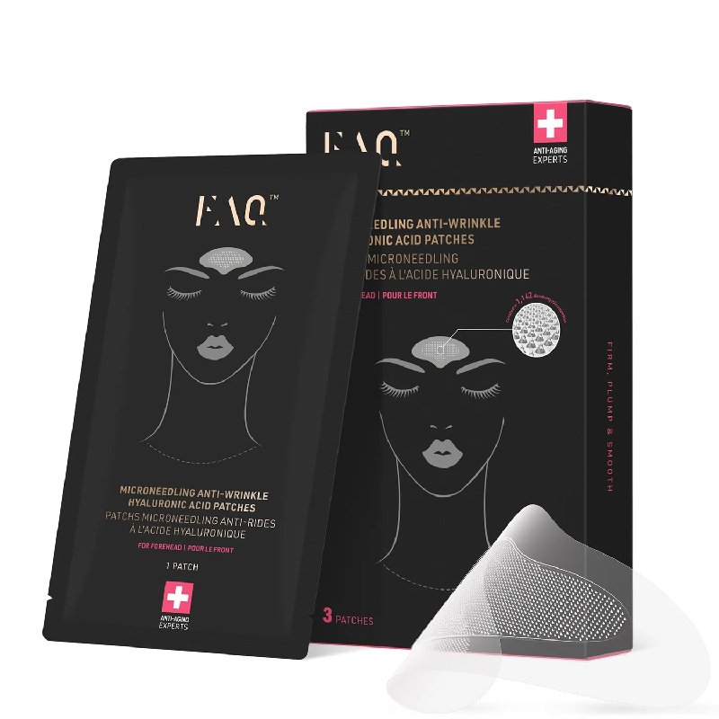 FOREO FAQ Microneedling Anti-Wrinkle Hyaluronic Acid Patches for Forehead