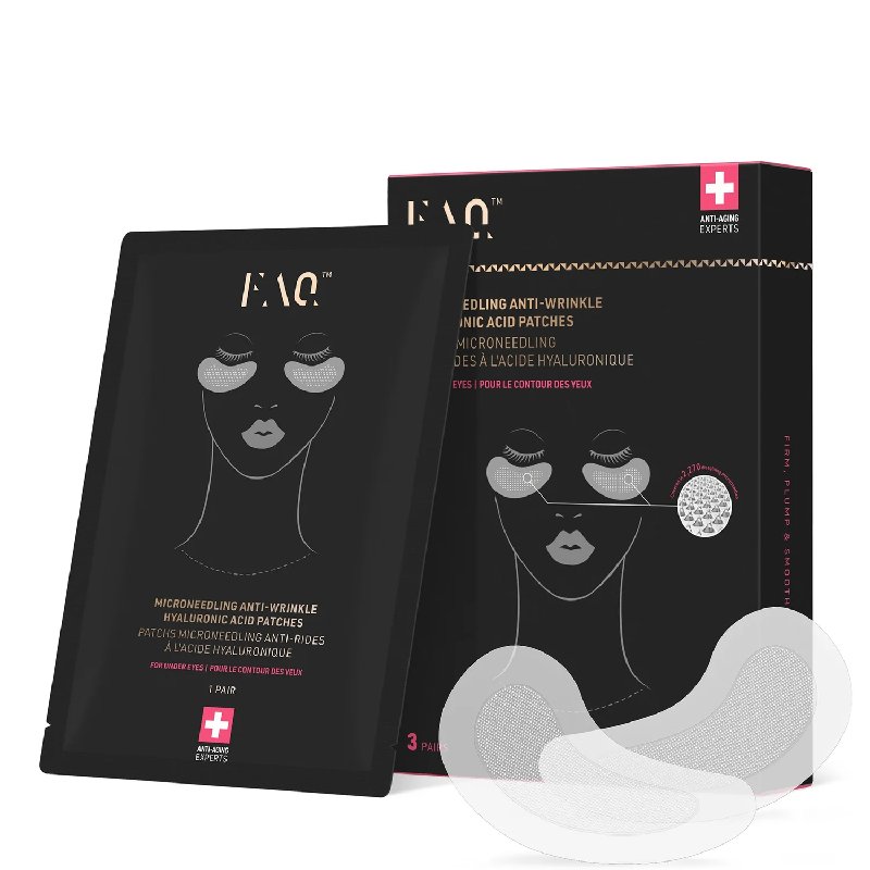 FOREO FAQ Microneedling Anti-Wrinkle Hyaluronic Acid Patches for Under Eyes