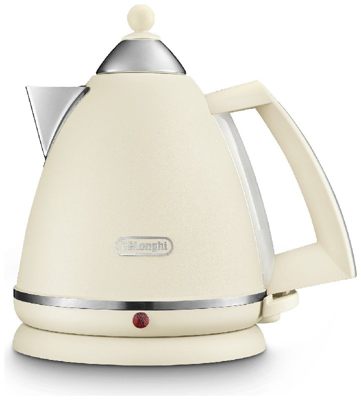 De'Longhi KBX3016.BG Argento Flora Kettle in Beige, 1.7 Litre Capacity