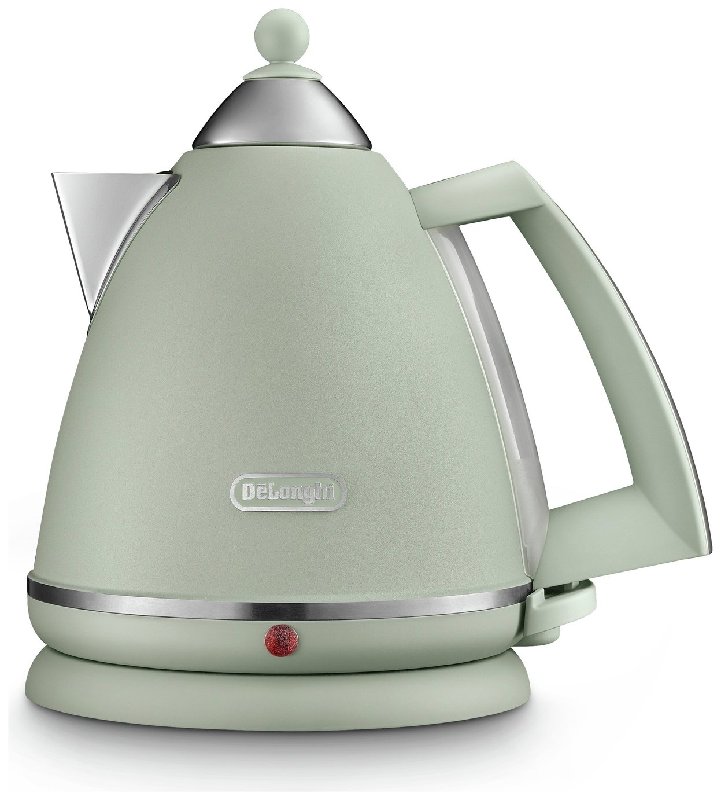 De'Longhi KBX3016.GR Argento Flora Kettle in Green, 1.7 Litre