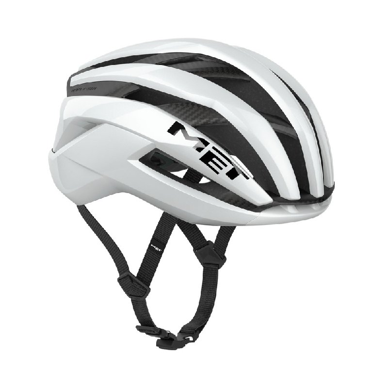 MET Trenta 3K Carbon MIPS Airframe Road Cycling Helmet in White