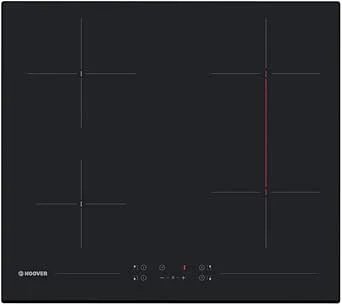 Hoover HH64BV 60cm Black Ceramic Hob with 4 Zones and Bridging Function