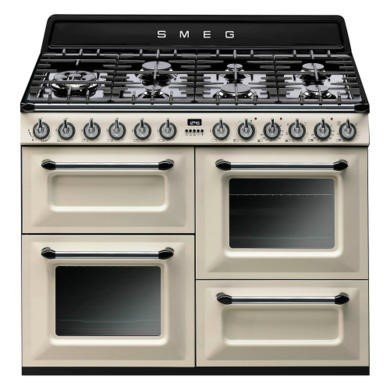 Smeg Victoria TR4110P1 110cm Dual Fuel Range Cooker in Cream