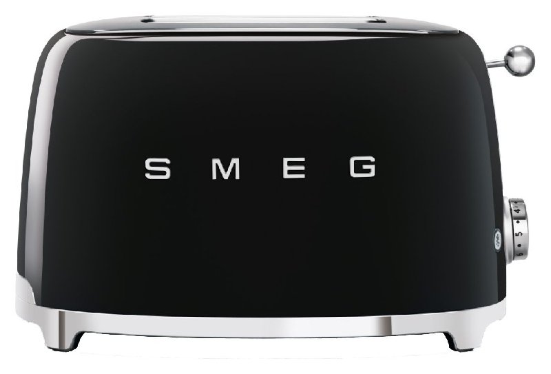 Smeg TSF01BLUK 50's Style Retro 2 Slice Toaster in Black