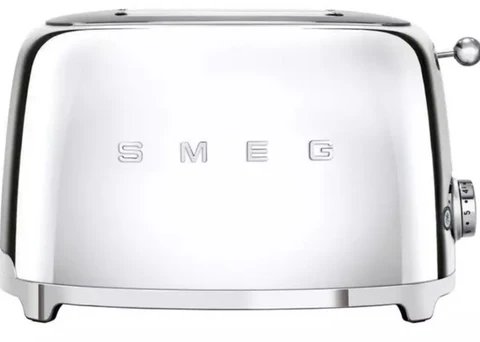 Smeg TSF01SSUK Retro Style 2-Slice Toaster in Stainless Steel