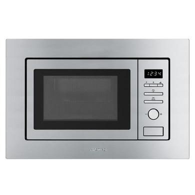 Smeg Built-In Microwave with Grill, 17L Capacity, 800W, Stainless Steel