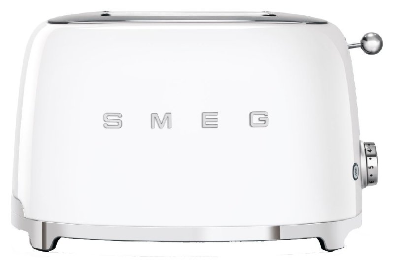 Smeg TSF01WHUK 50's Style Retro 2-Slice Toaster - White