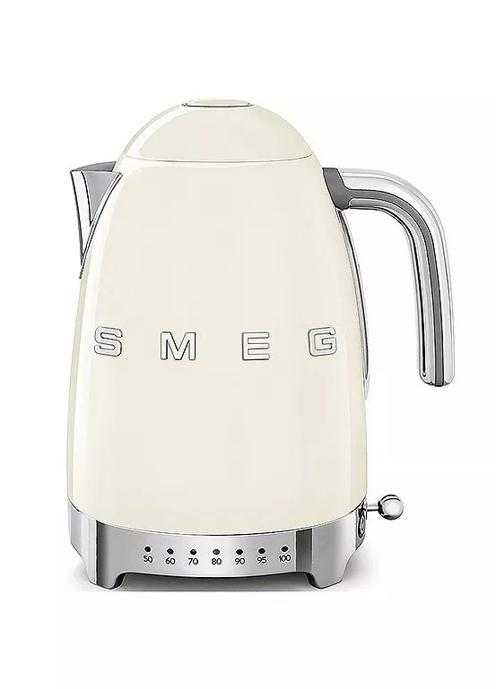 Smeg KLF04 50's Style Retro Variable Temperature Kettle - 1.7L Cream