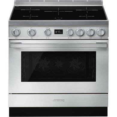 Smeg Portofino CPF9IPX 90cm Pyrolytic Induction Range Cooker in Stainless Steel