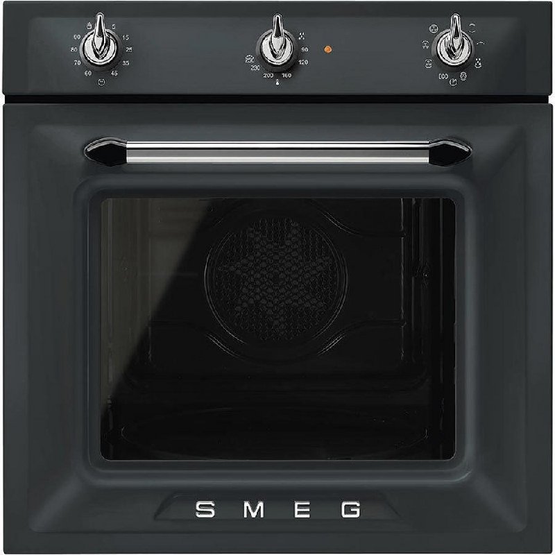 Smeg SF6905NO1 60cm Built-In Electric Single Oven in Matte Black with 70L Capacity
