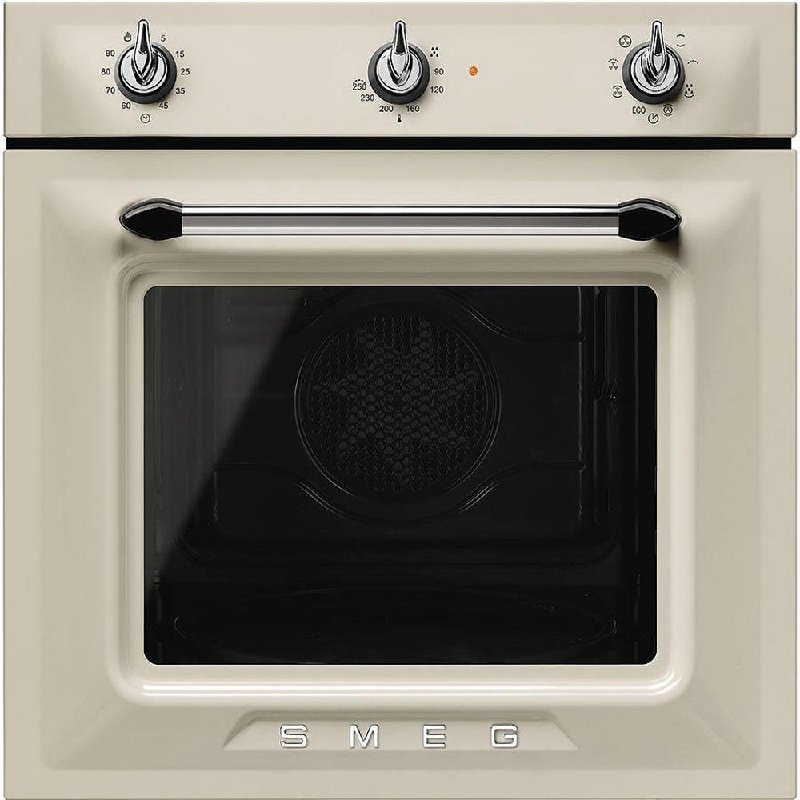 Smeg SF6905P1 60cm Built-In Electric Single Oven in Cream