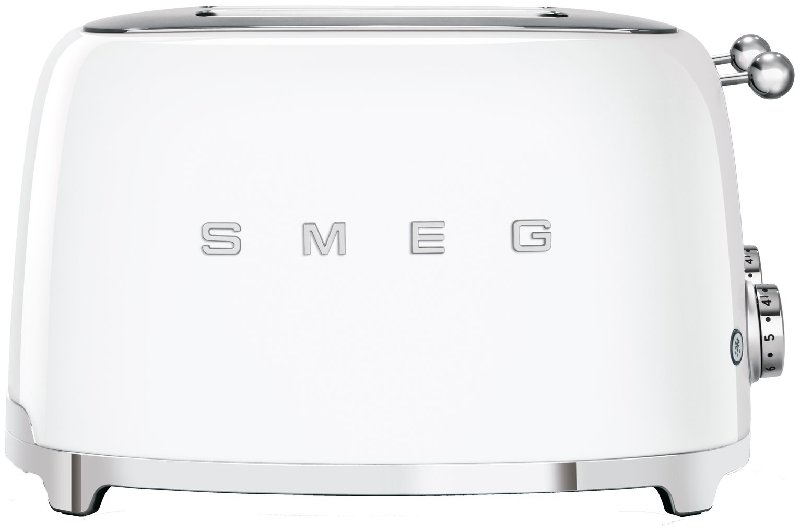 Smeg TSF03WHUK 50's Style Retro 4 Slice Toaster - White