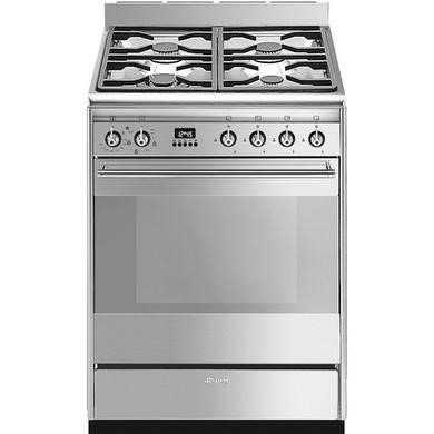 Smeg Concert SUK61MX9 60cm Dual Fuel Cooker in Stainless Steel