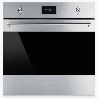 Smeg SF6301TVX Stainless Steel Built-in Electric Single Oven with Steam Cleaning, 70L, A+ Rated