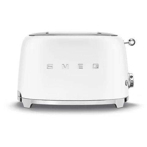 Smeg TSF01WHMUK Retro 2-Slice Toaster in White - 950W