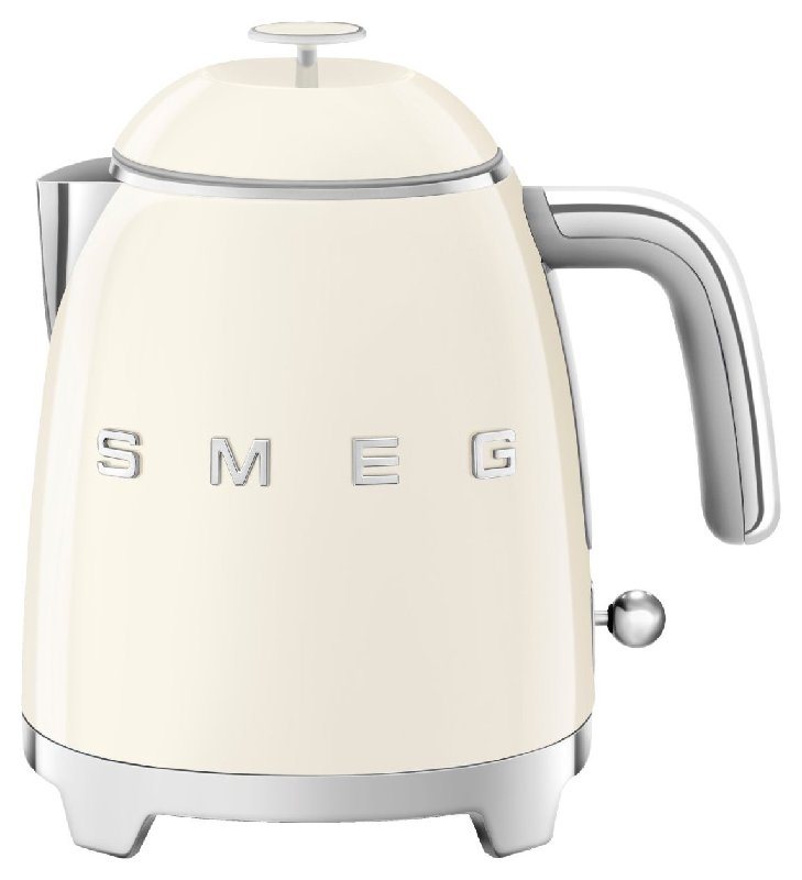 Smeg KLF05CRUK 50's Style Retro Mini Kettle in Cream, 0.8 Litre