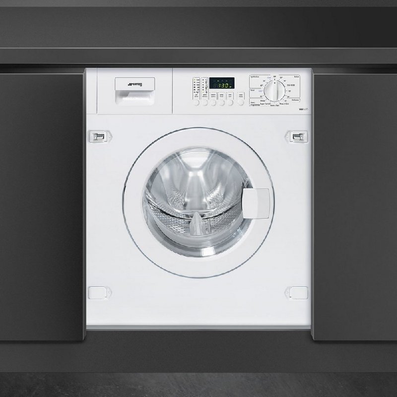 Smeg WMI147C White Integrated 7kg Washing Machine with 1400 RPM Spin