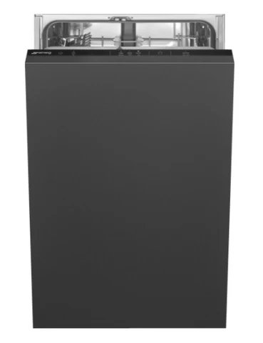 Smeg DI4522 Integrated Slimline Dishwasher with Black Control Panel