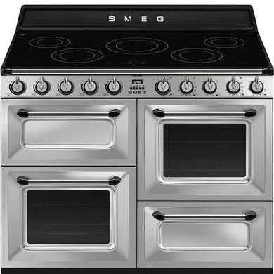 Smeg TR4110IX2 Victoria 110cm Stainless Steel 5-Zone Induction Range Cooker with Steam Clean
