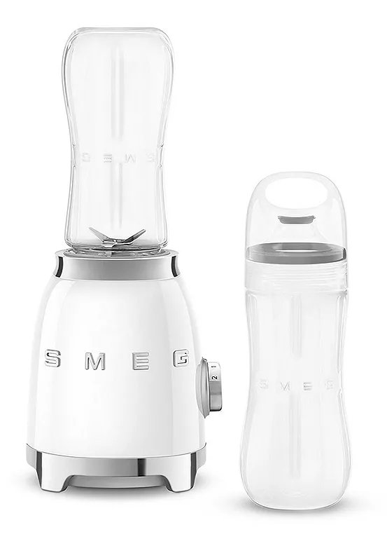 Smeg 50's Style Retro 0.6L Plastic Jug Blender with Two BPA-Free Bottles