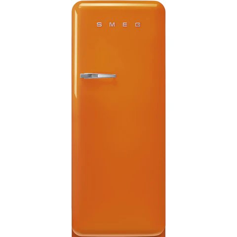 Smeg FAB28 244 Litre Fifties Style Freestanding Fridge – Orange, Right Hand Hinge