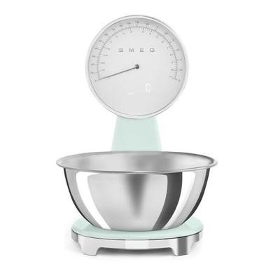 Smeg KSF01PGWW Pastel Green 50's Style Analogue & Digital Kitchen Scales