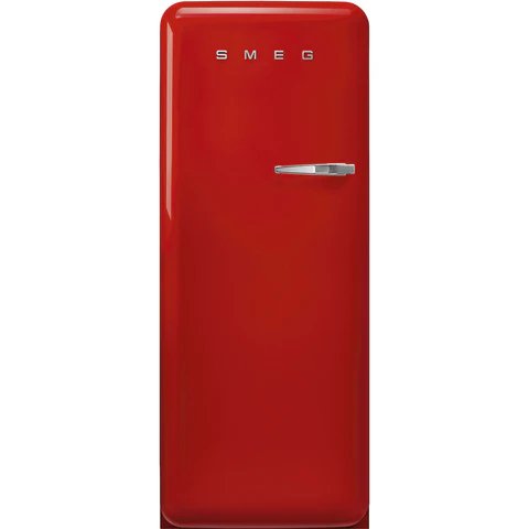 Smeg FAB28 244 Litre Left-Hinged Freestanding Fridge with Ice Box in Red