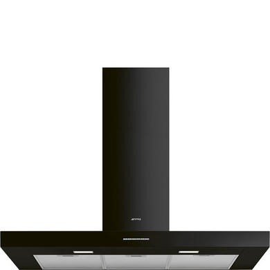Smeg KBT100BL Black 100cm Chimney Cooker Hood with 470m³/h Extraction