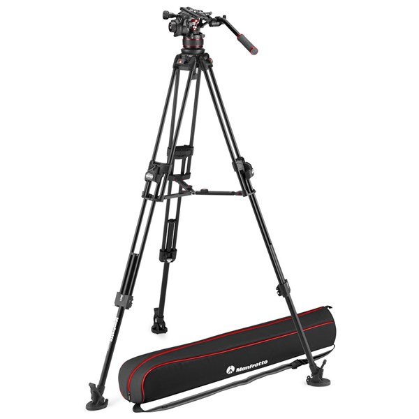 Manfrotto Nitrotech 612 Fluid Head with 645 Fast Twin Aluminium Tripod