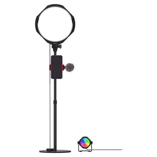 Joby Beamo Studio Creator Kit with Key Light, Background Light, Wavo Microphone and GorillaPod Arm