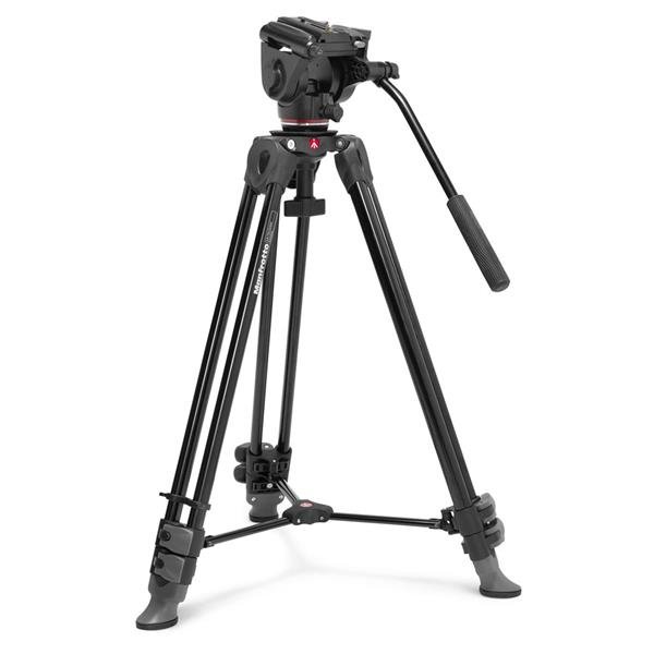 Manfrotto MVK500XAM 500X Fluid Head with Twin Aluminium Leg Video Tripod System