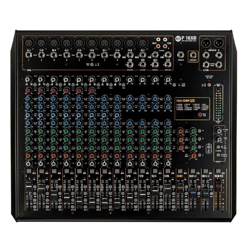 RCF F 16XR 16-Channel Mixing Console with Multi-FX and USB Recording