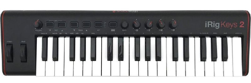 IK Multimedia iRig Keys 2 MIDI Keyboard Controller with 37 Mini Keys