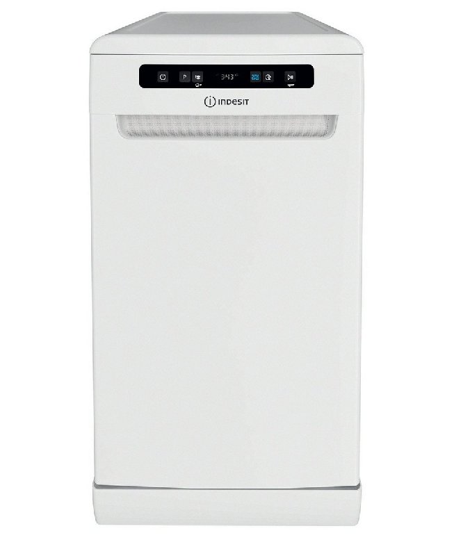 Indesit DSFO3T224ZUKN Slimline Freestanding Dishwasher in White