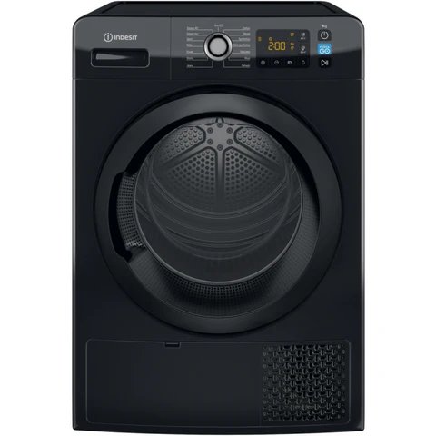 Indesit YT M11 92B X UK 9kg Black Freestanding Heat Pump Tumble Dryer