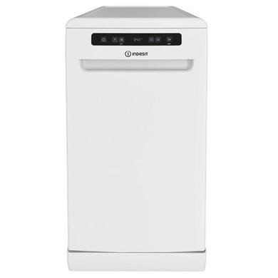 Indesit Push&Go Freestanding Slimline Dishwasher, 10 Place Settings, White, D-Rated
