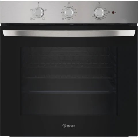 Indesit IO 232H X UK Built-In Electric Single Oven, 71L Capacity, Stainless Steel