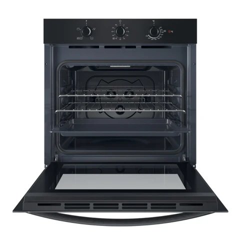 Indesit IO 232H B UK Black Single Electric Oven - 71L Capacity