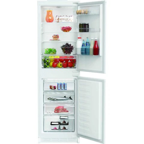 Indesit KINS 1261B4 UK White Integrated Fridge Freezer - 265L Capacity, 50/50 Split