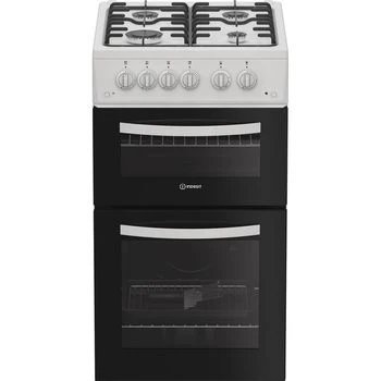 Indesit ITG5GMW White Gas Twin Cooker with 54L Capacity